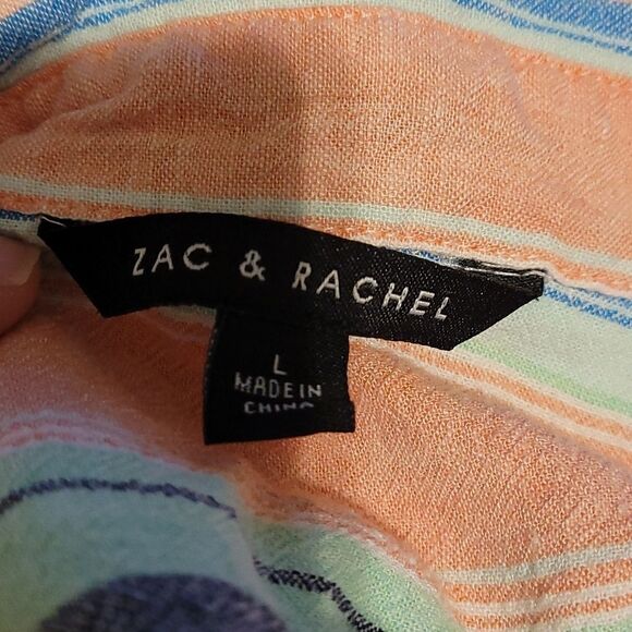 Zac & Rachel Linen blend striped top - Picture 4 of 7